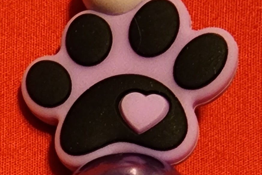 Pink paw print