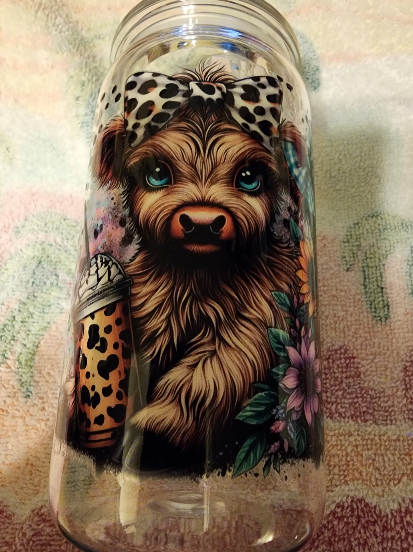 Highland cows 16 ounce cup