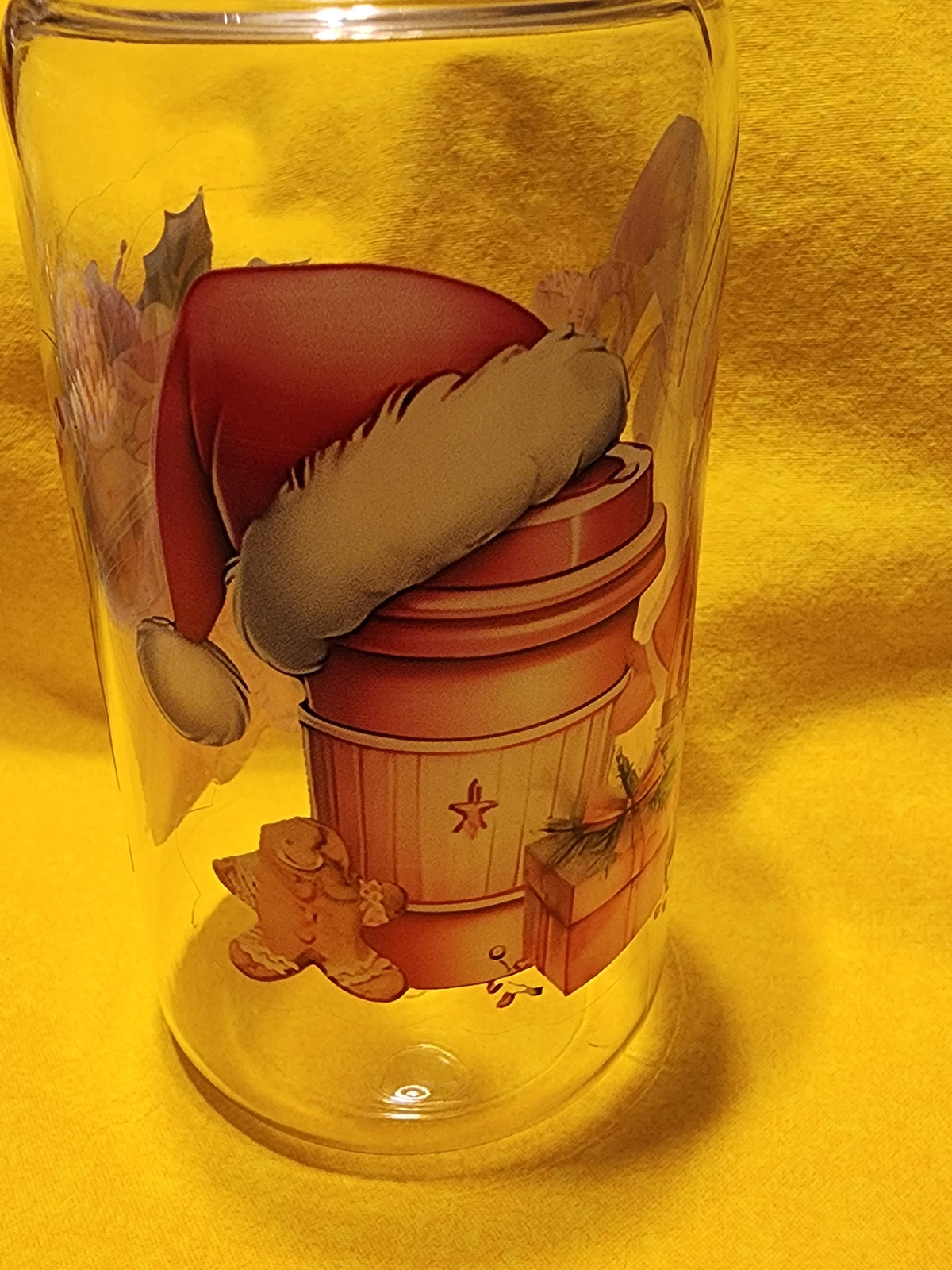 Santa and cocoa 16 ounce tumbler