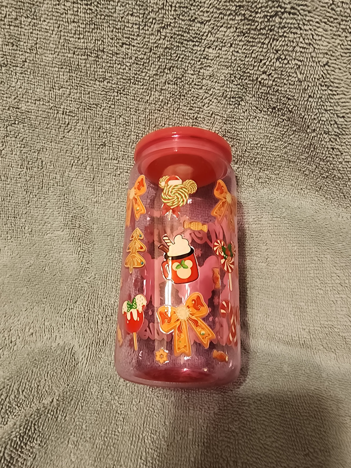 Hot cocoa and bows tumbler