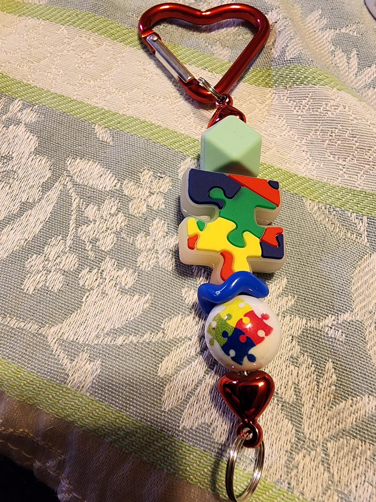 Autism awareness keychain