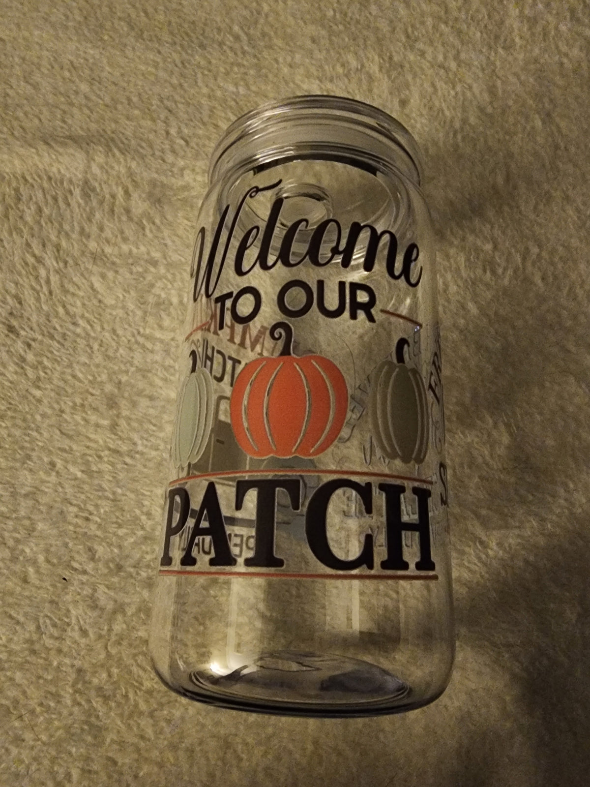 Pumpkin patch 16 ounce cup