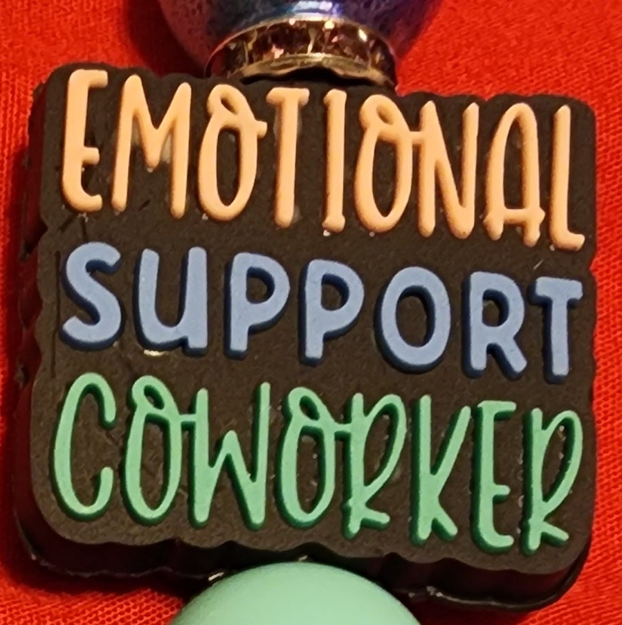 Blue ombre emotional support coworker pen