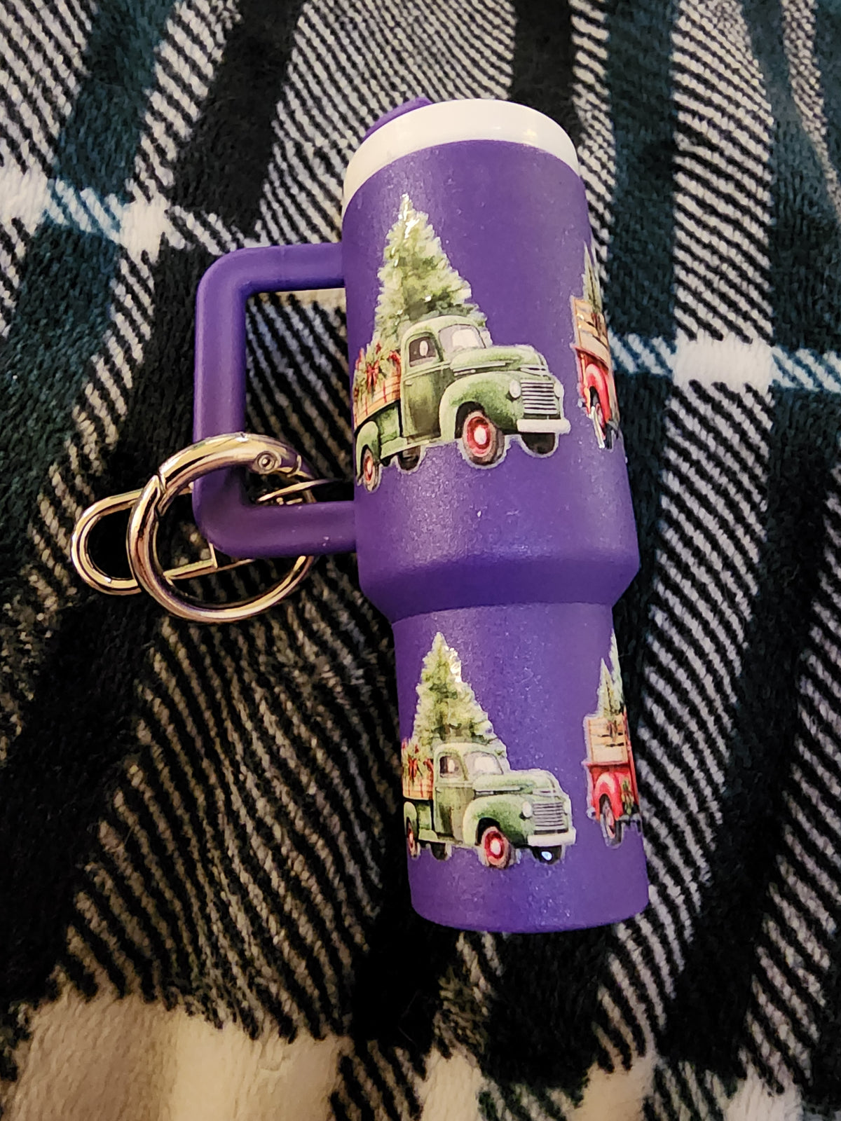 Purple Christmas 🎄 truck 🚚 chapstick holder