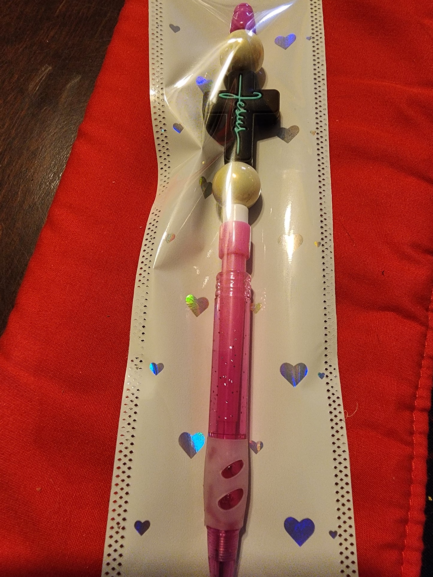 Pink Jesus lead pencil