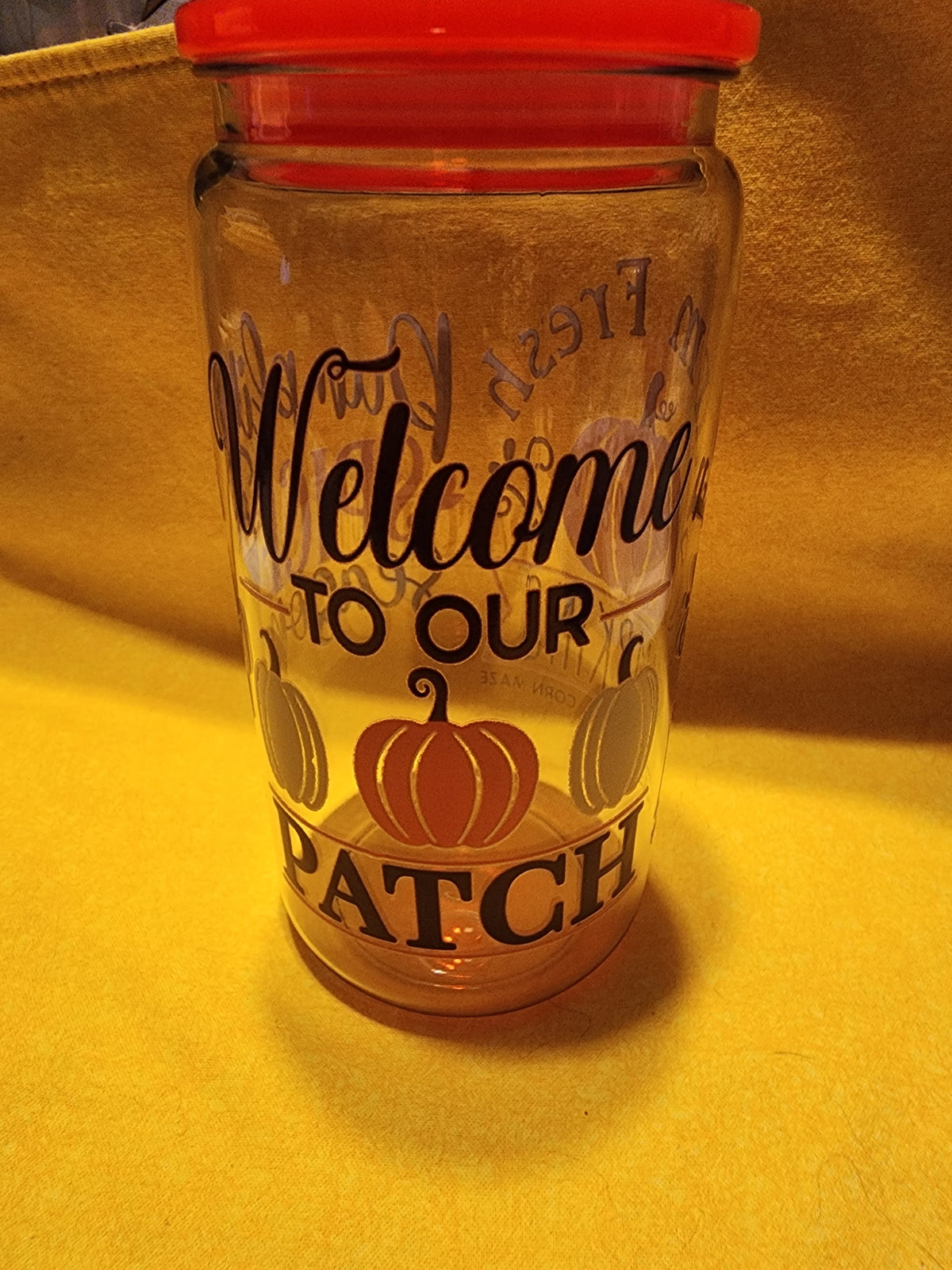 Pumpkin spice season 16 ounce cup