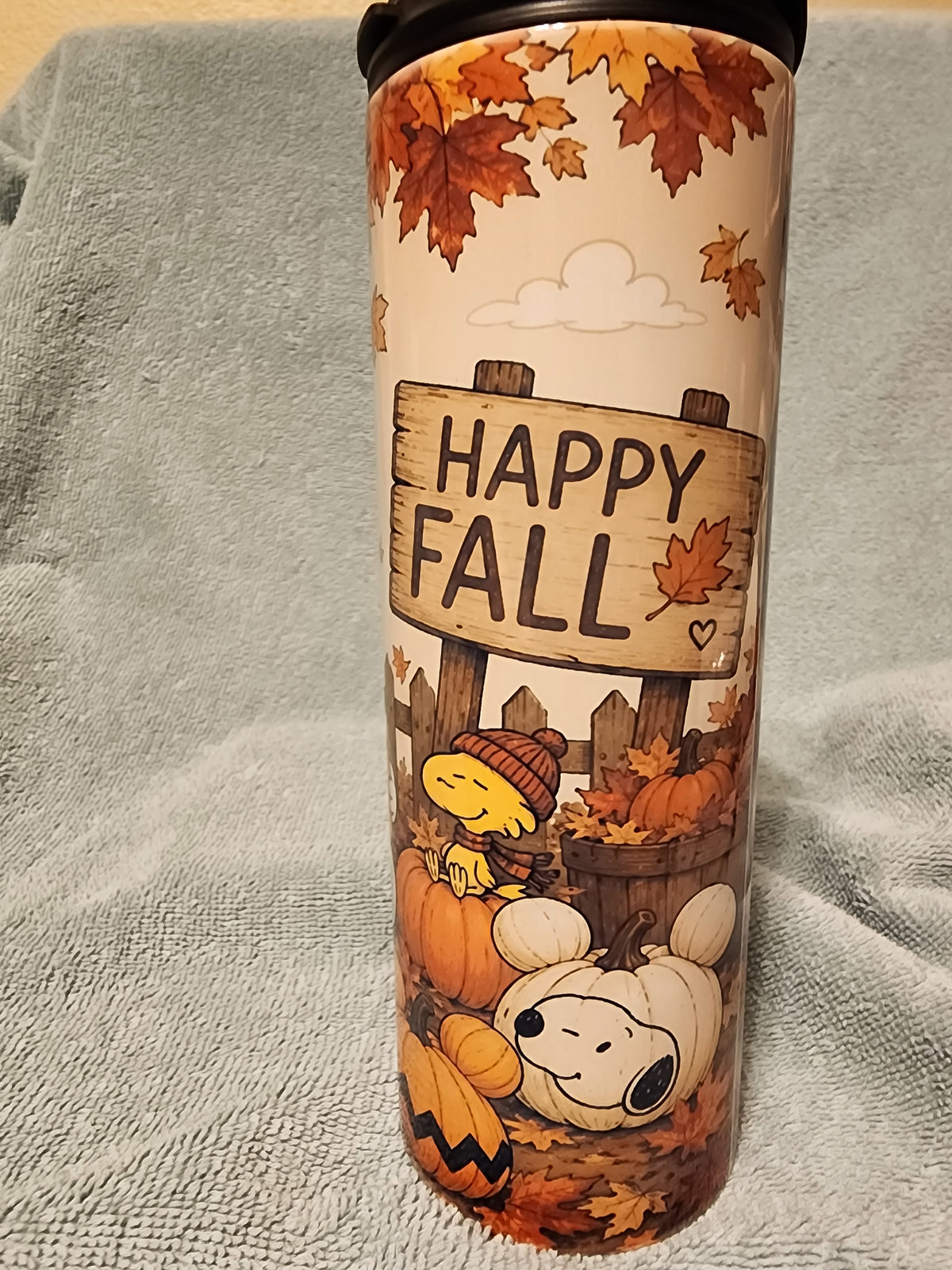 Happy Fall Snoopy tumbler