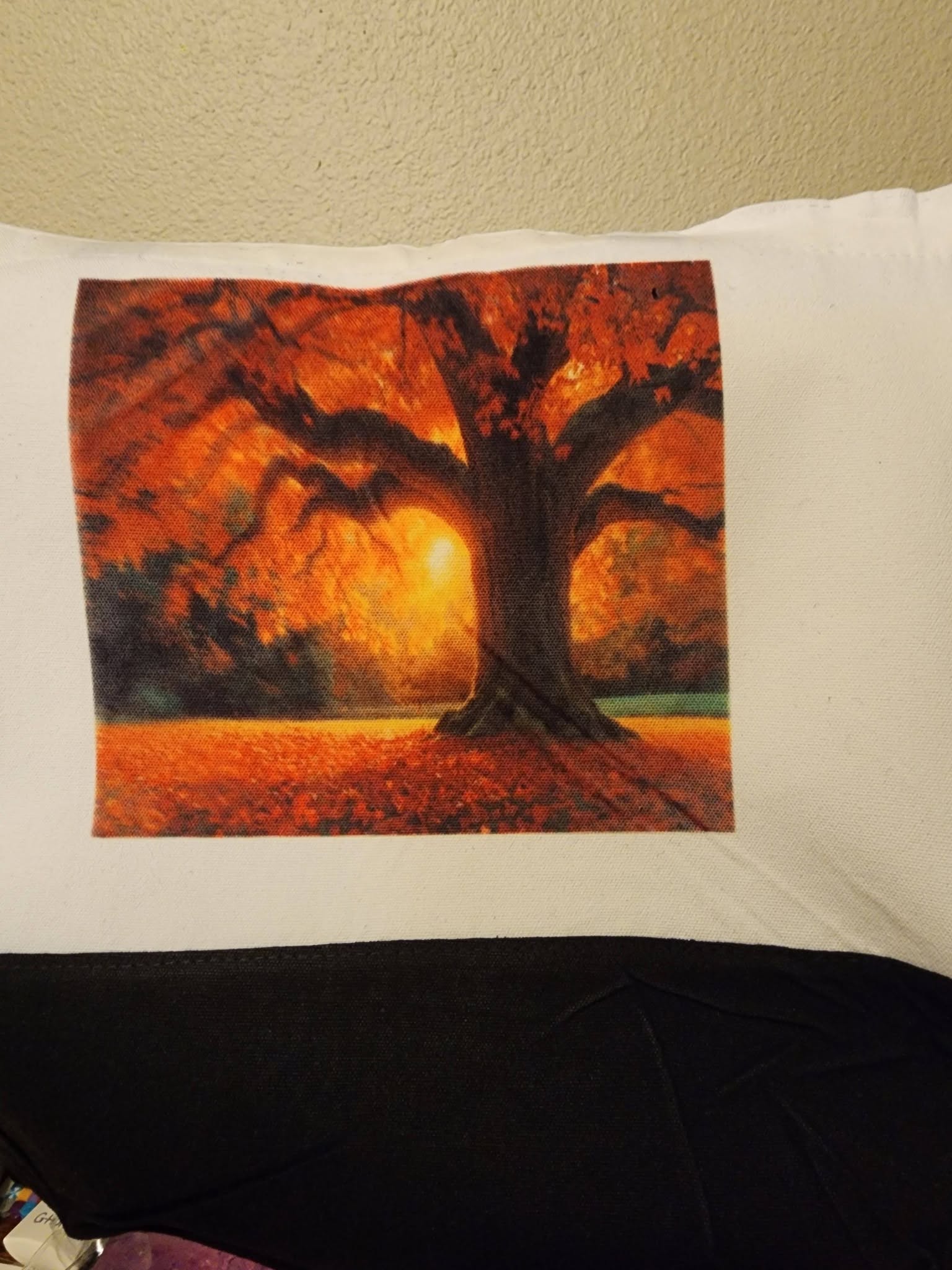 Canvas bag- autumn sunset