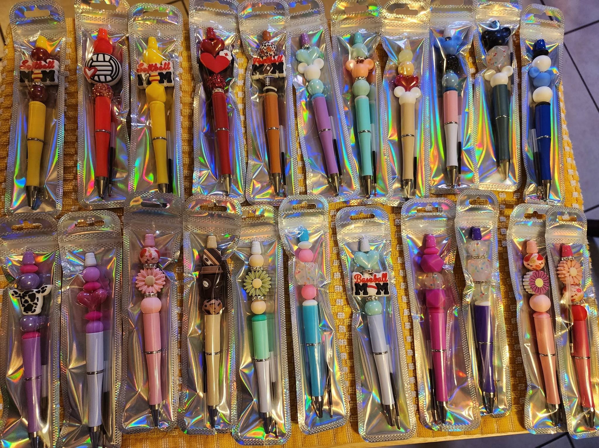 Beaded pens