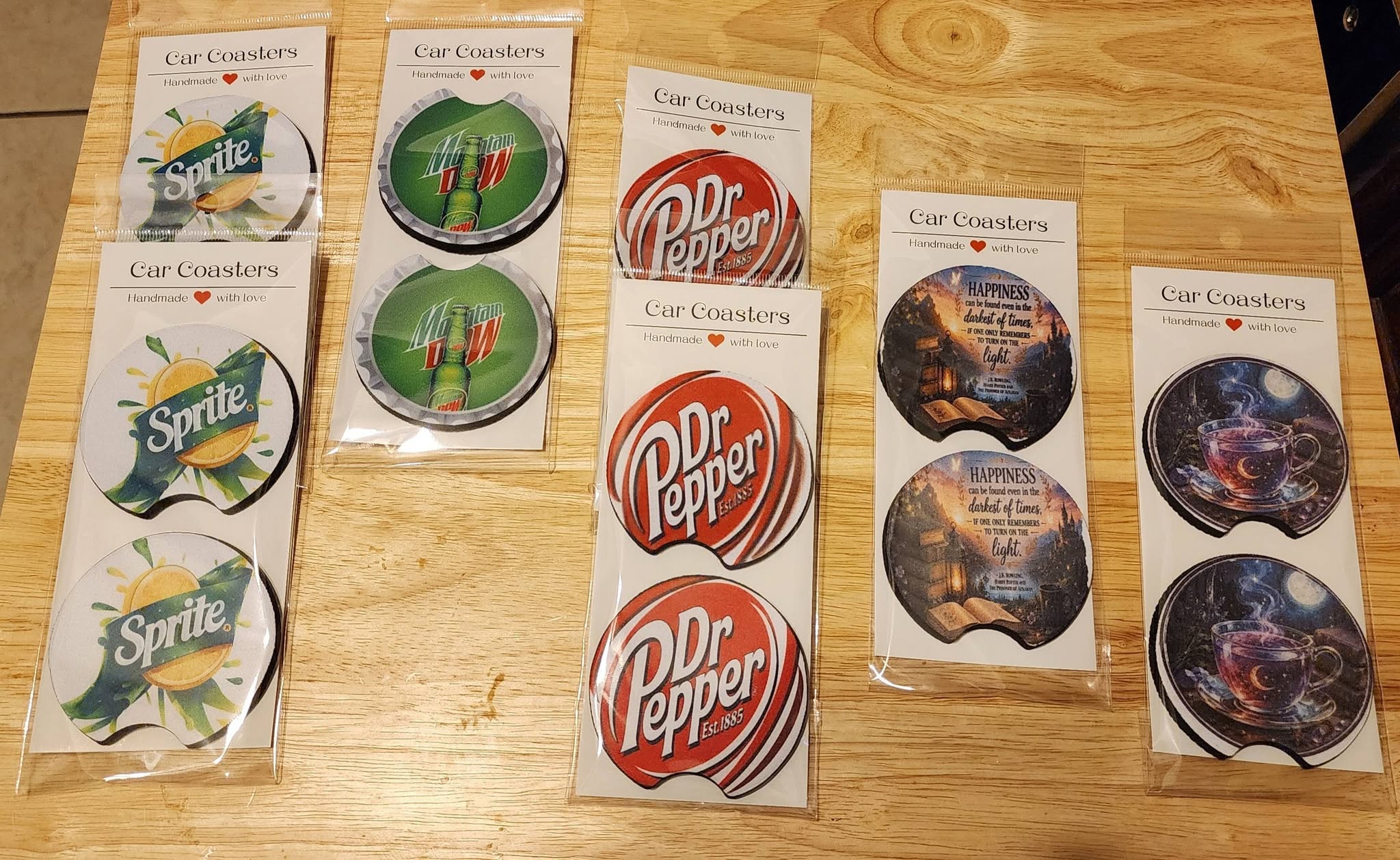 Foam car coasters