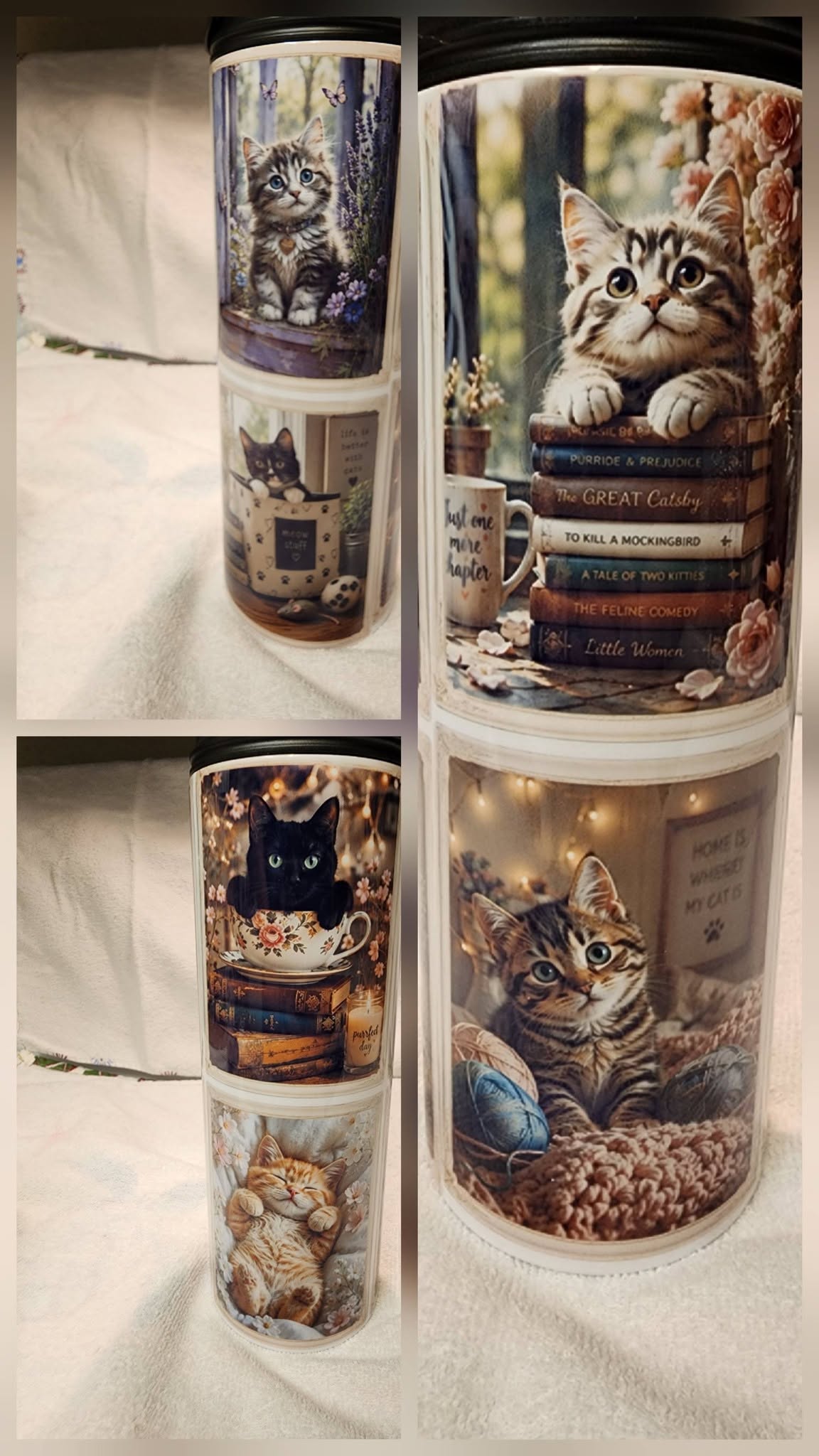 Cats in frames 20 ounce tumbler