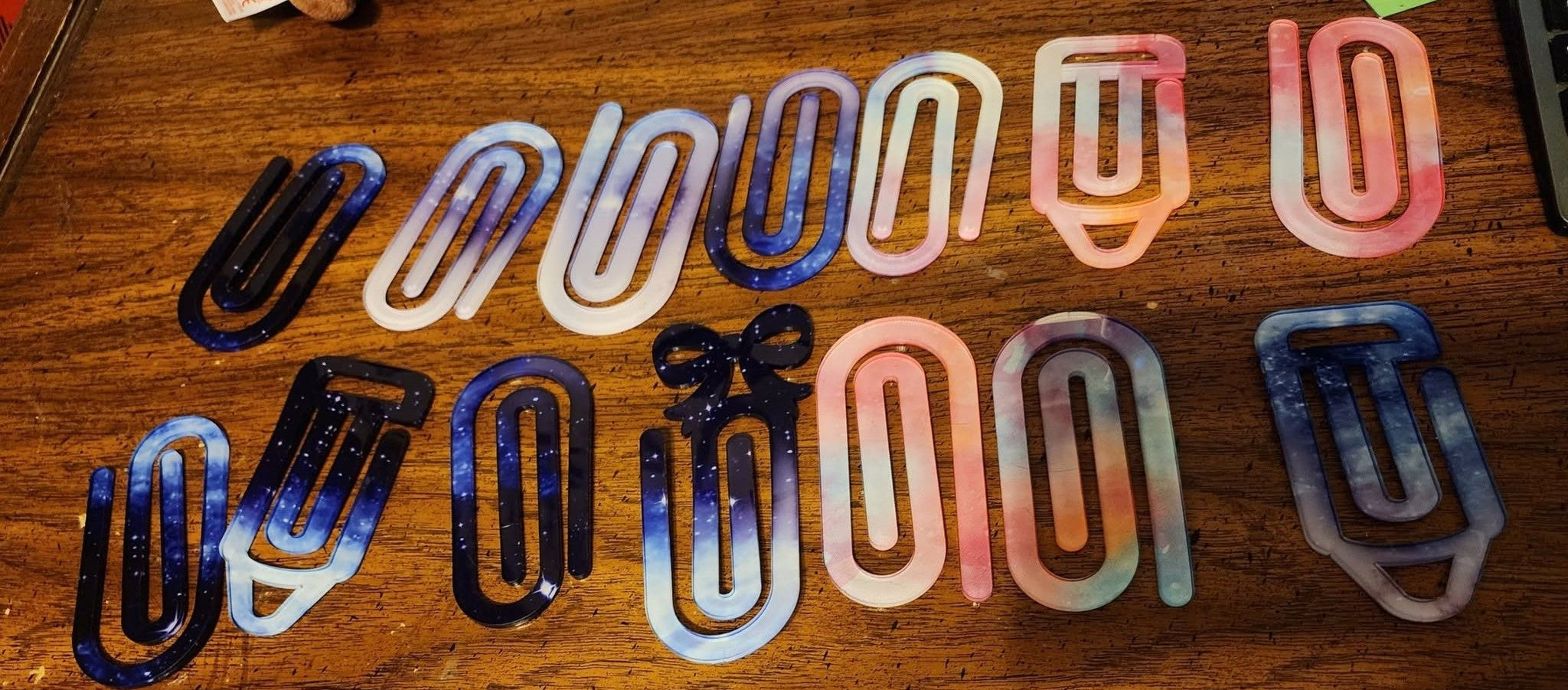 Large decorative paper clips