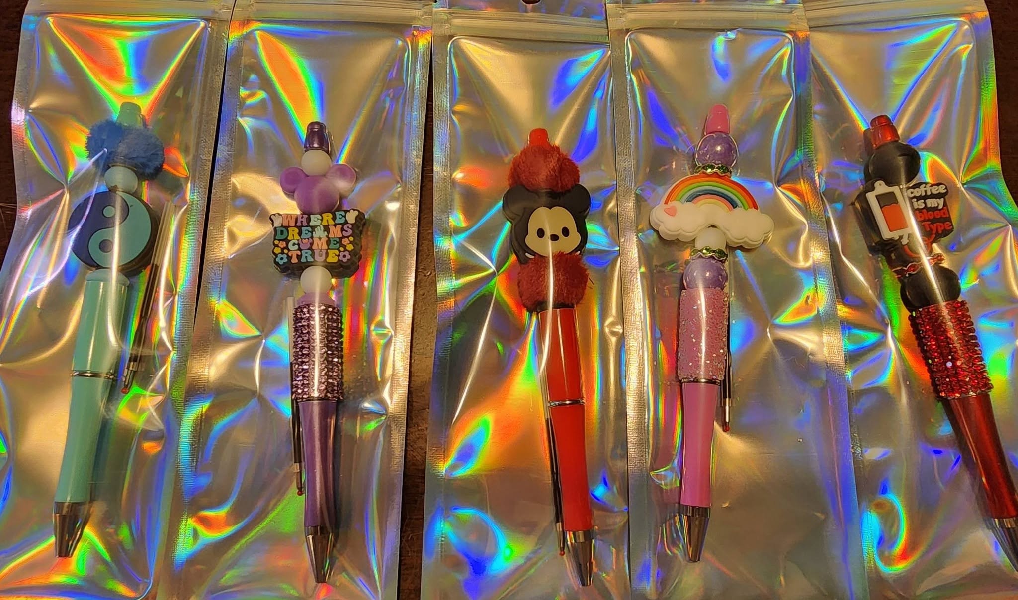 Beaded pens