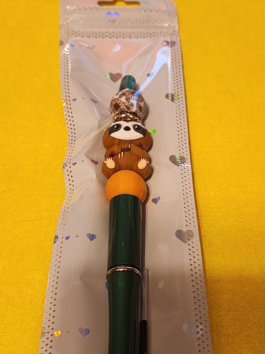 Green sloth pen