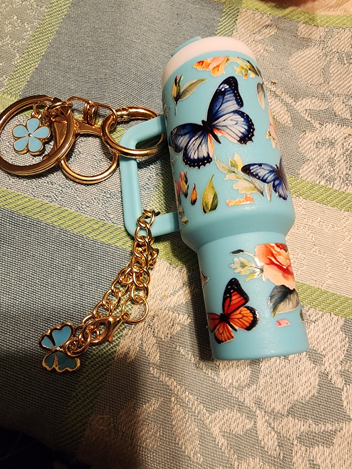 Blue and orange butterflies 🦋 chapstick holder