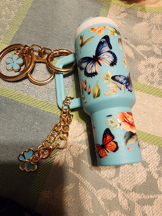 Blue and orange butterflies 🦋 chapstick holder