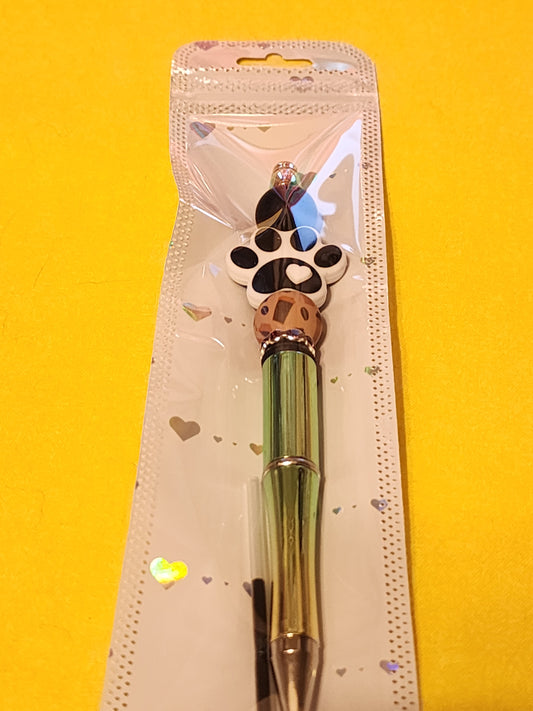 Green ombre paw pen