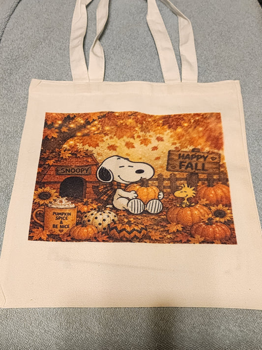 Snoop happy Fall canvas bag
