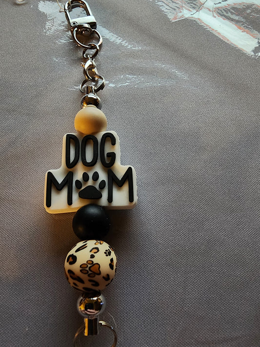Dog mom keychain
