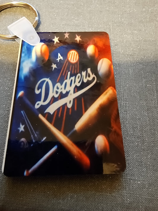 Dodgers keychain