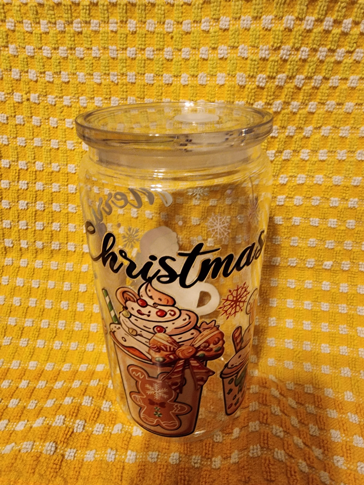 Hot cocoa cookie cups 16 ounce tumbler