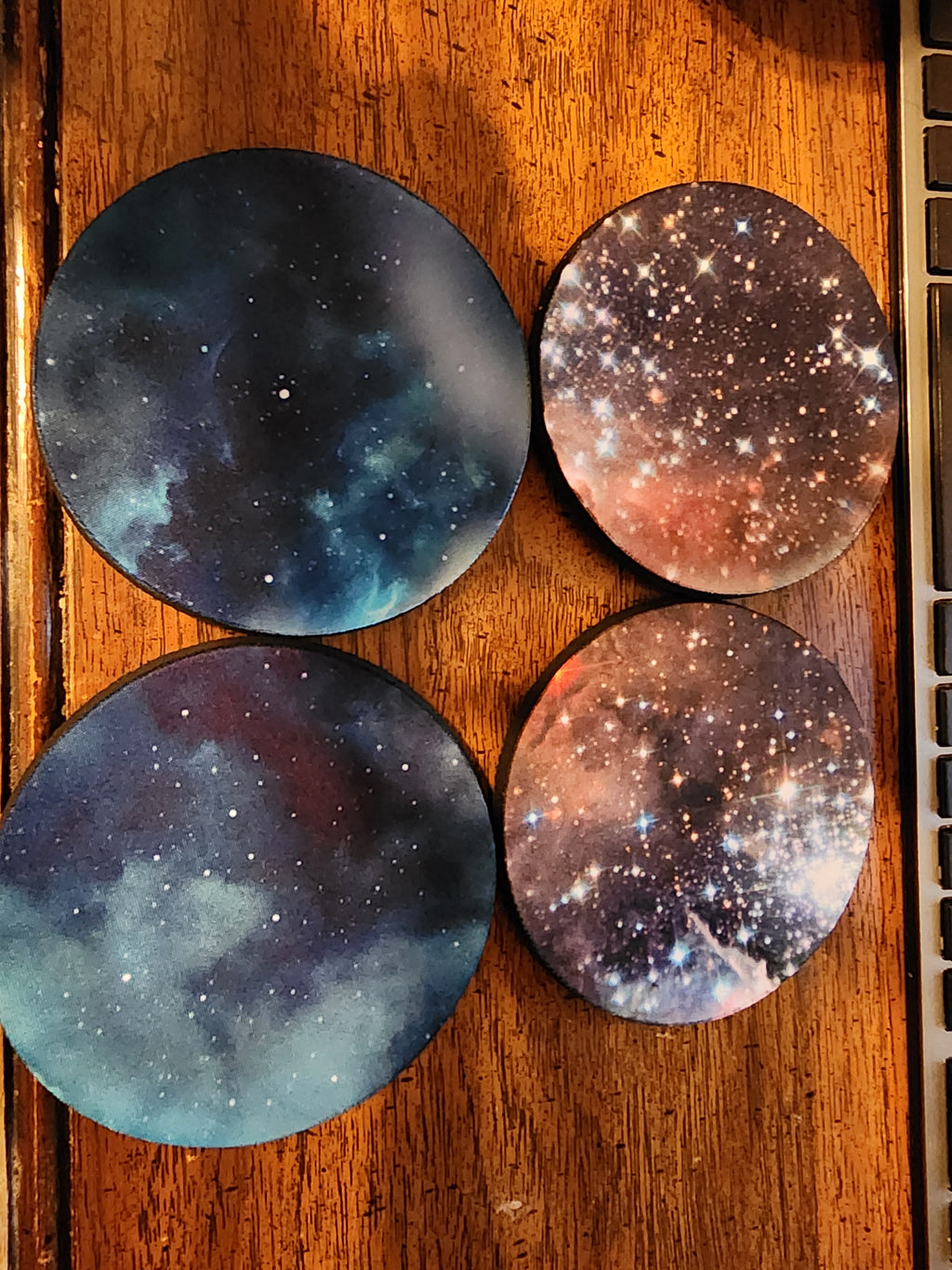 4 inch foam galaxy coasters