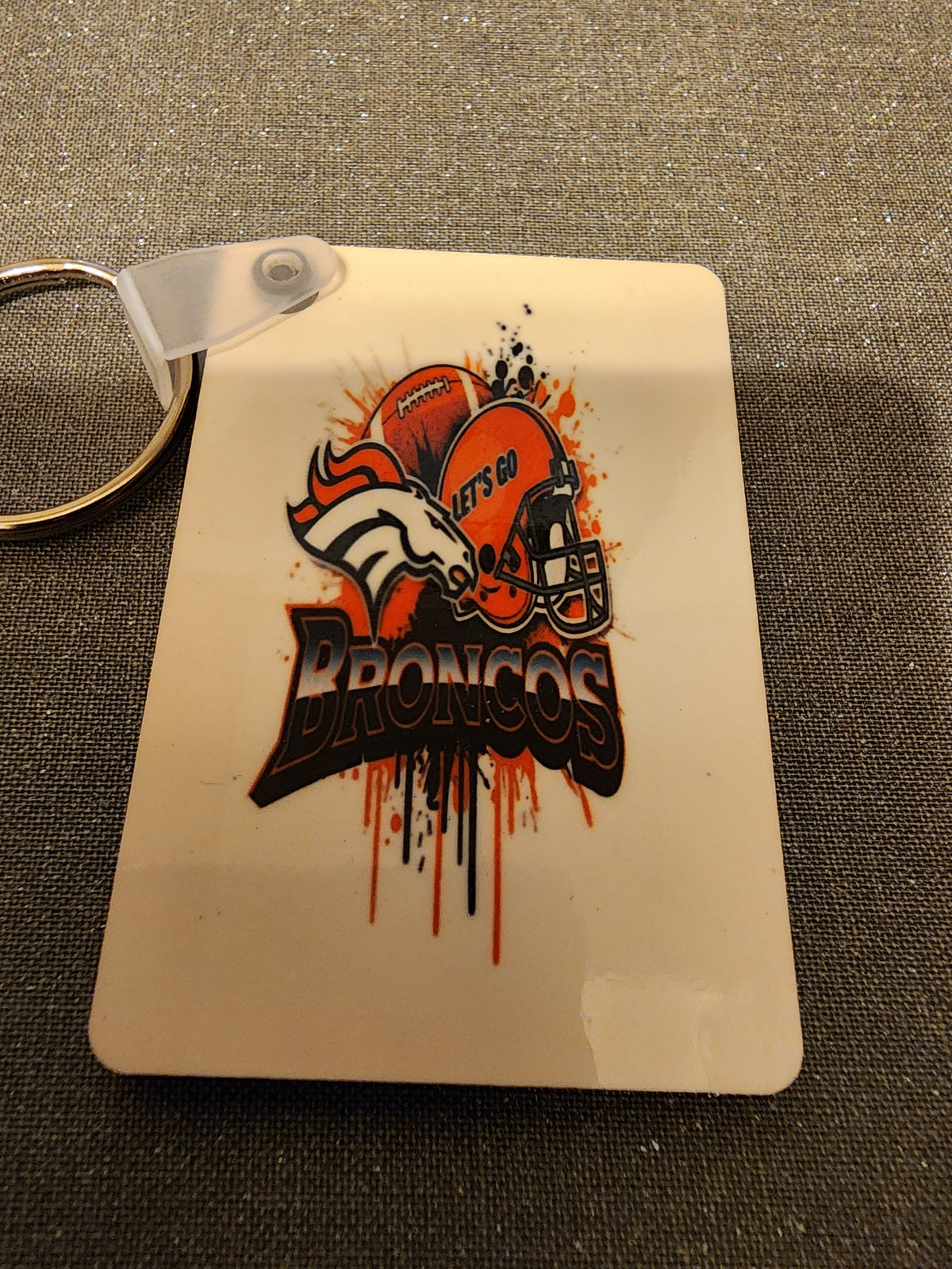 Denver Broncos keychain