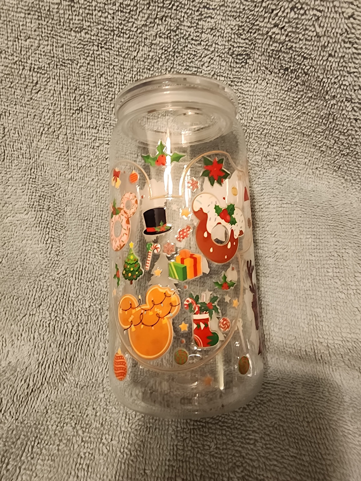 Holiday bows tumbler