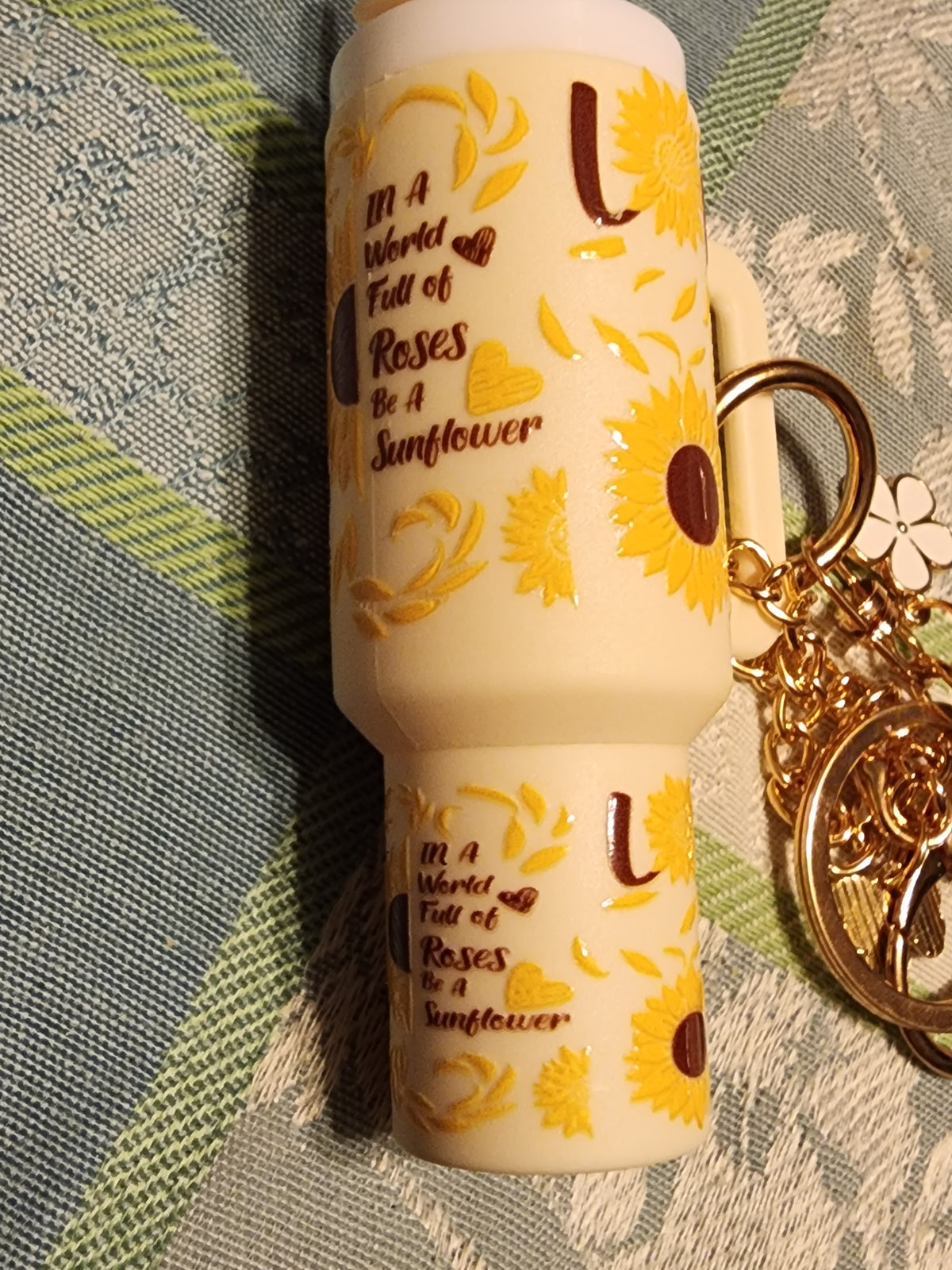 Be a sunflower chapstick holder