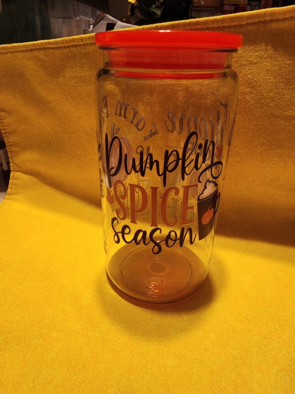 Pumpkin spice season 16 ounce cup