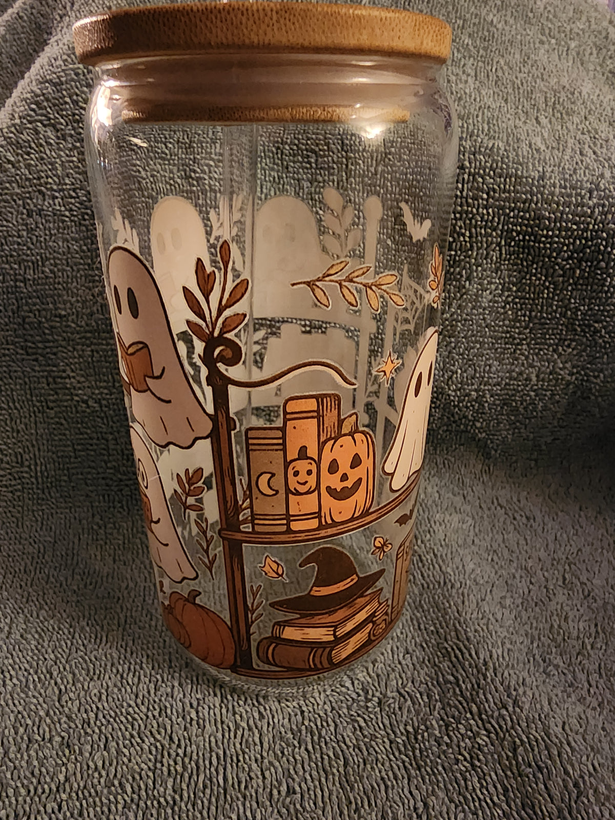 Boo tea book club tumbler