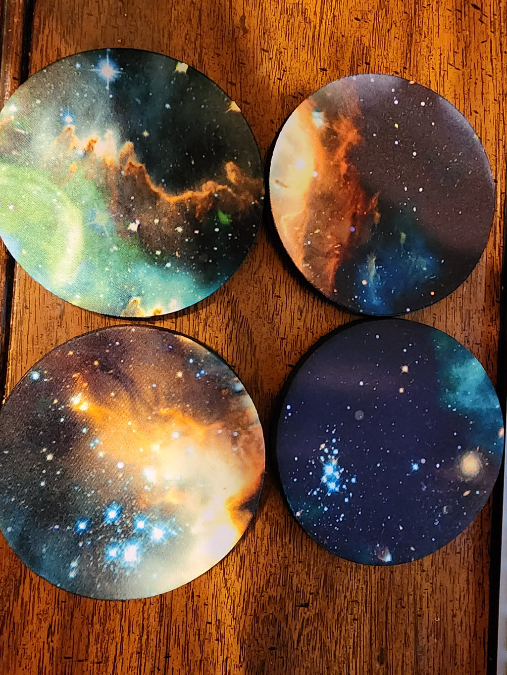 4 inch foam galaxy coasters