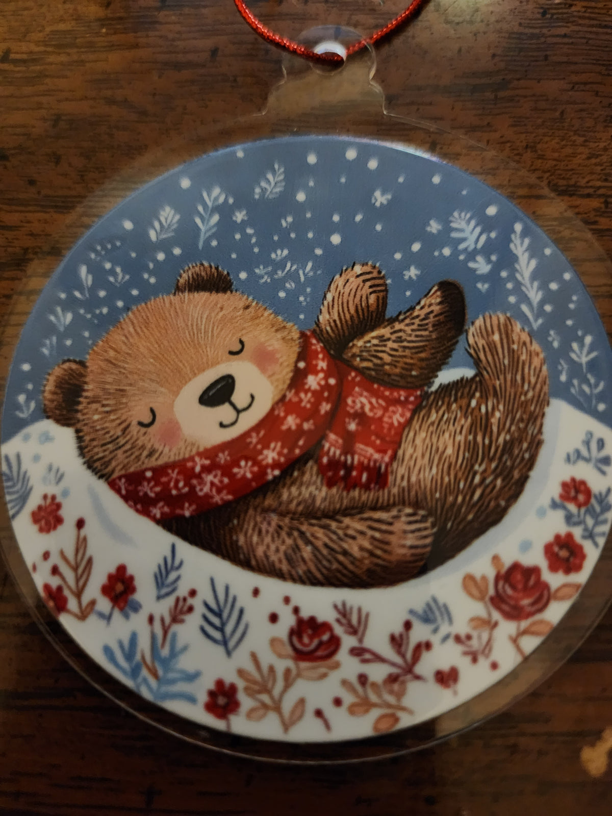 Sleeping bear 🐻 ornament
