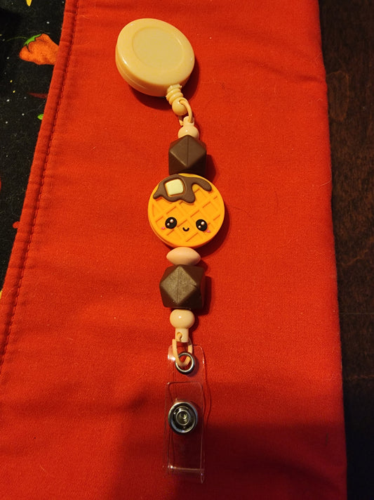 Waffle badge reel