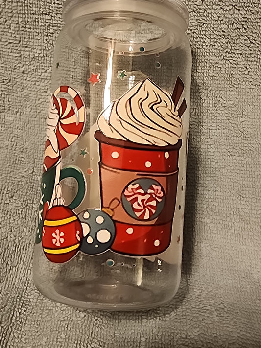 Winter hot cocoa tumbler