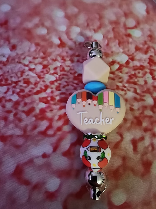 Heart of a teacher ♥️ keychain