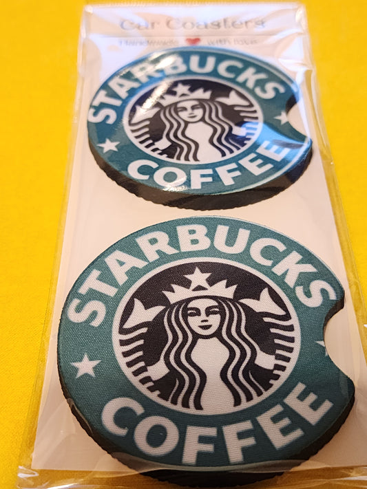 Coffee style one car coasters