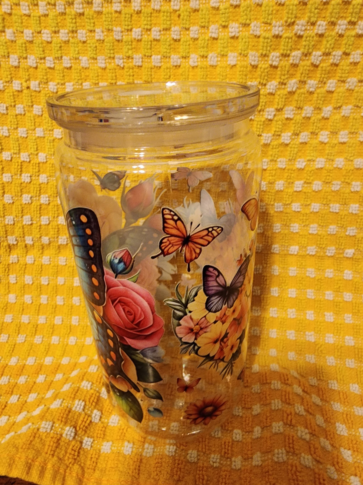Heart ❤️ butterfly 🦋 16 ounce tumbler