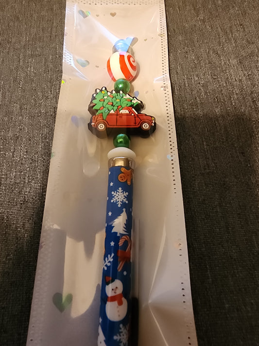 Christmas 🎄 truck blue holiday pen