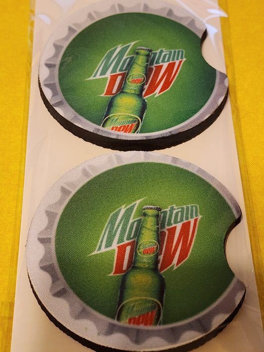 Mt. DEW car coasters