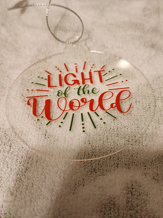 Light of the world ornament