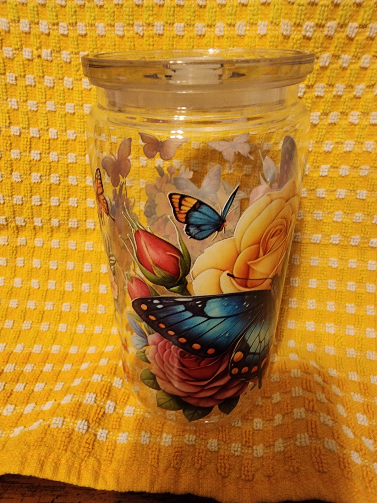 Heart ❤️ butterfly 🦋 16 ounce tumbler