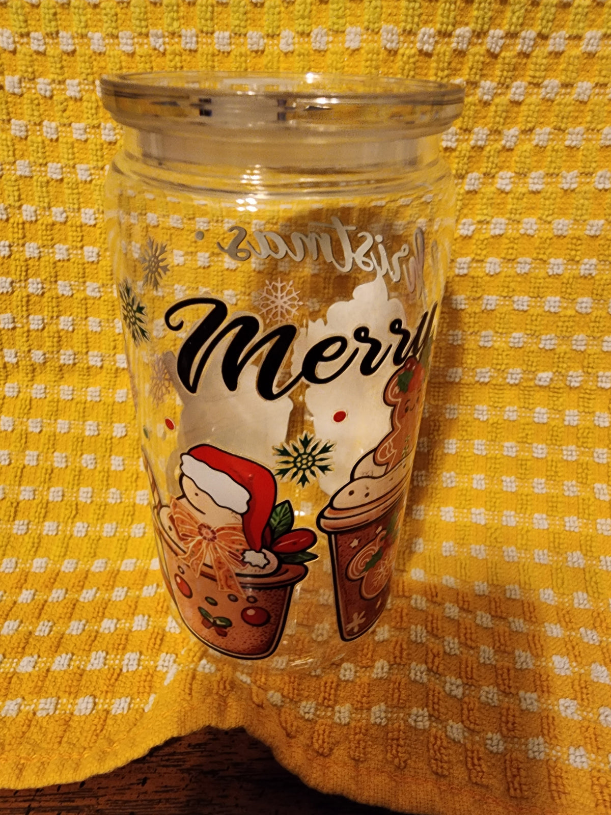 Hot cocoa cookie cups 16 ounce tumbler