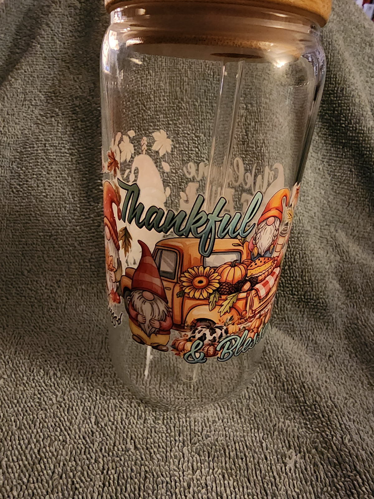 Welcome fall gnome tumbler