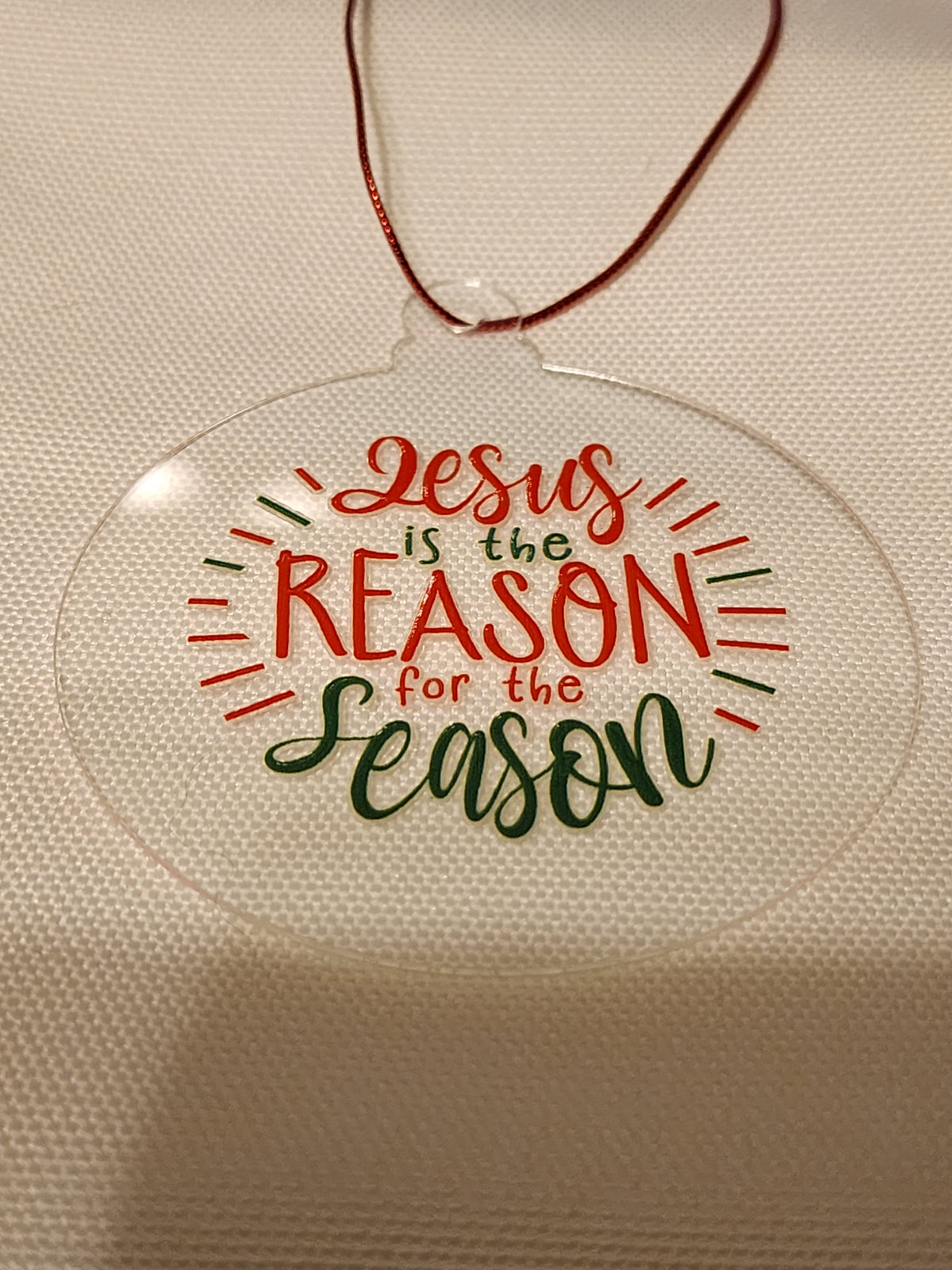 Jesus is the reason for the season ornament