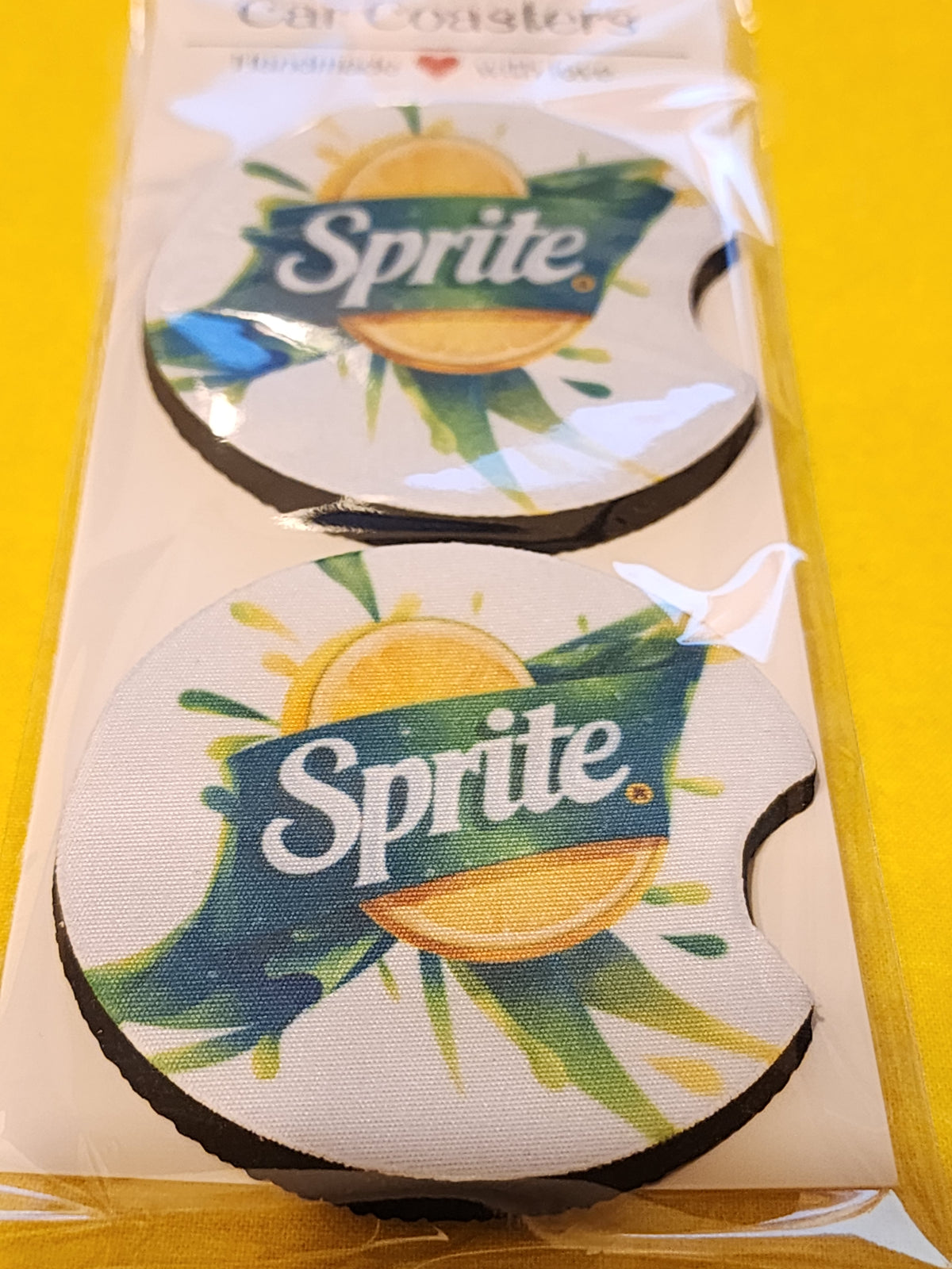 Sprite car coasters