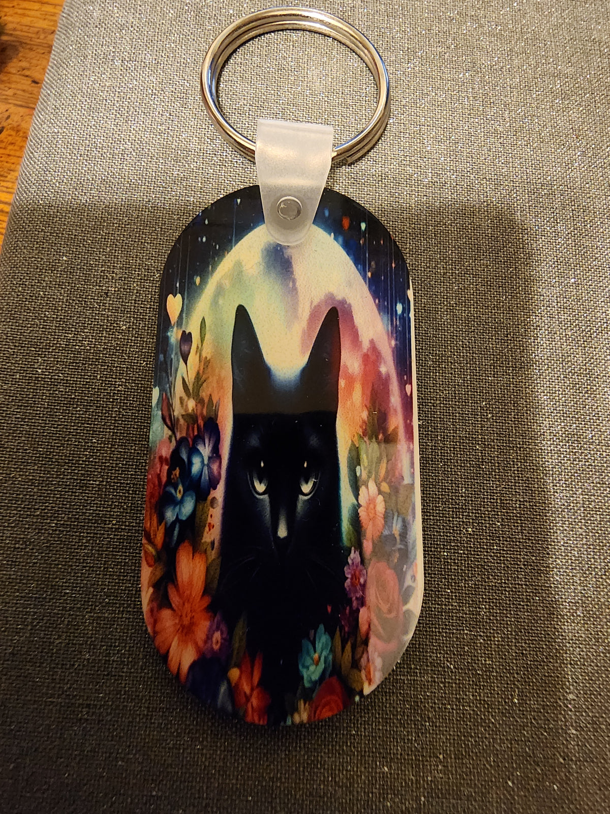 Flower moon cat