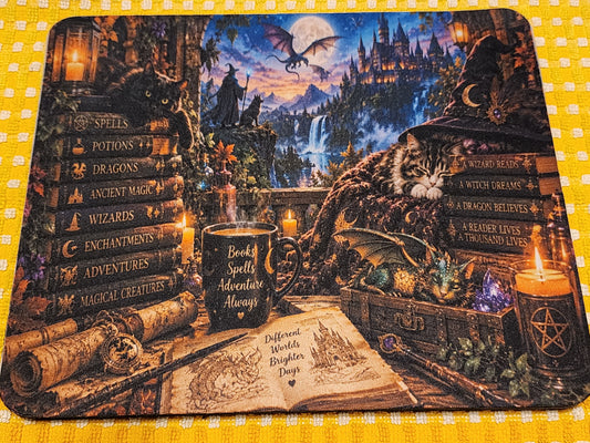 Book 📖 stack  mouse pad