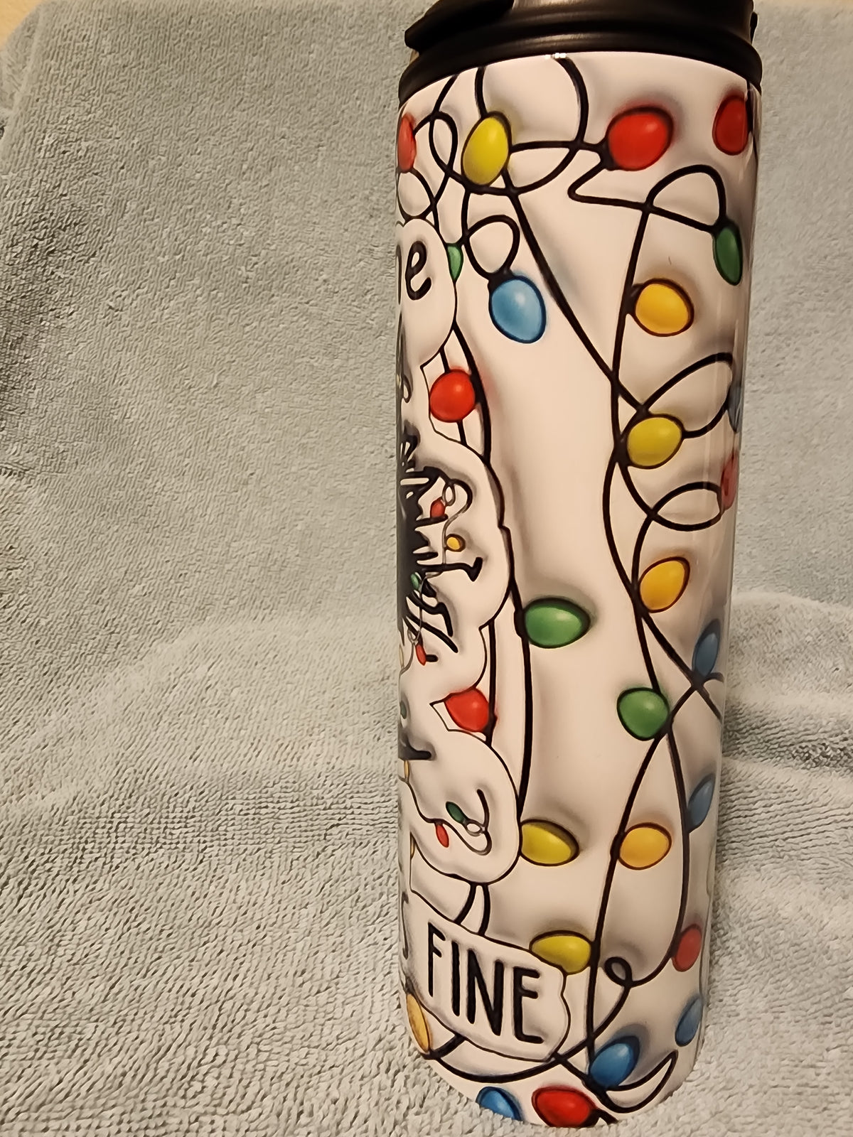 It's fine,  everything is fine 🎄 tumbler