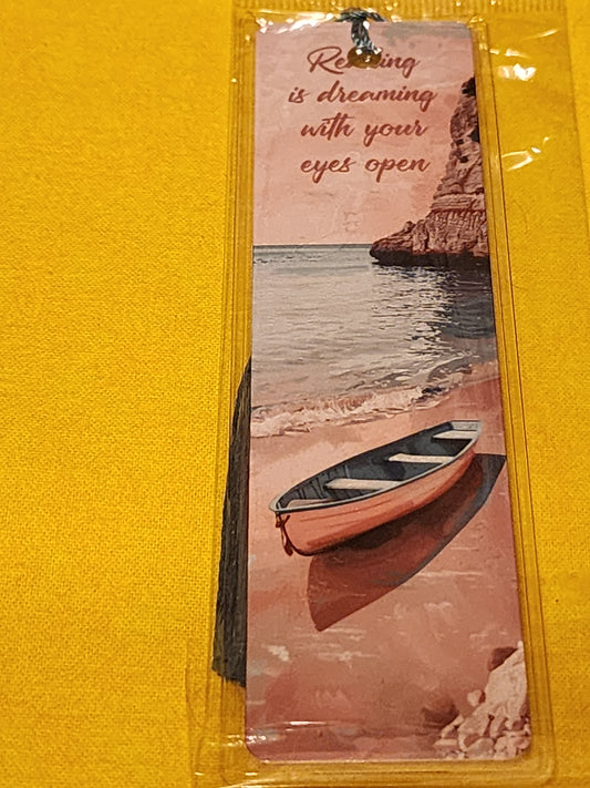 Reading is dreaming with your eyes open bookmark